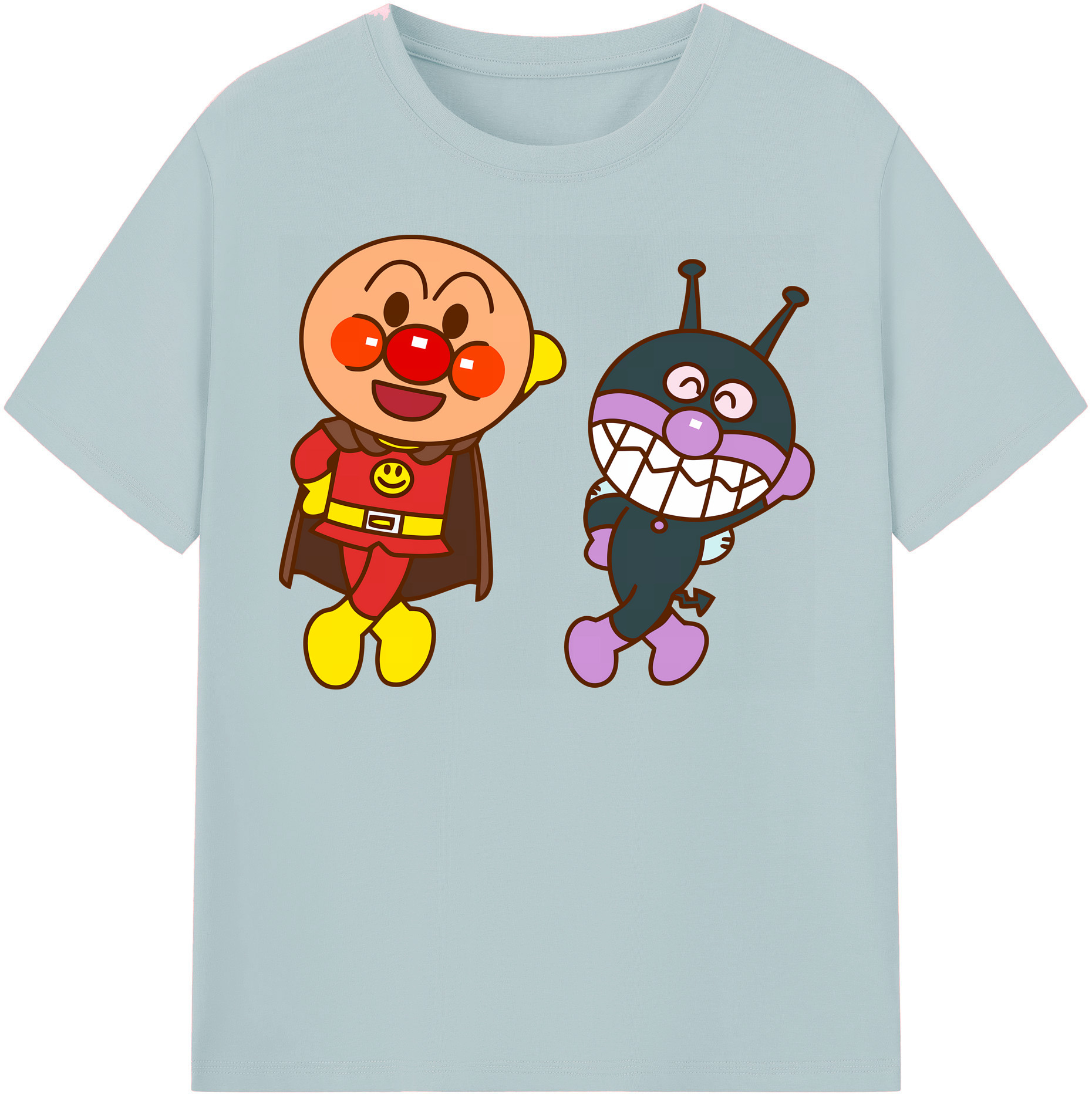 （画像用） アンパンマン Anpanman 綿100％半袖Tシャツ（フロントプリント）